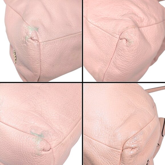 SOLD Coach Pink Pebbled Leather Madison Phoebe Hobo Shoulder Bag F35723 READ - Picture 6 of 12